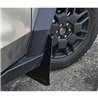 RallyArmor | Black UR Mud Flap Metallic Black Logo - Tesla Cybertruck 2024-2025