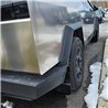 RallyArmor | Black UR Mud Flap Metallic Black Logo - Tesla Cybertruck 2024-2025