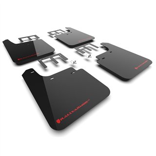 RallyArmor | Black UR Mud Flap Red Logo - Silverado 1500 2019-2025