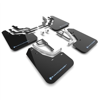 RallyArmor | Black UR Mud Flap Light Blue Logo - Ioniq 5 N 2025
