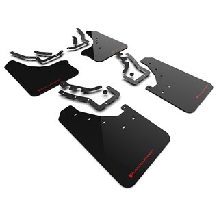 RallyArmor | Black UR Mud Flap Red Logo - Tacoma 2024-2025