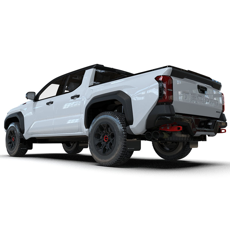 RallyArmor | Black UR Mud Flap White Logo - Tacoma 2024-2025