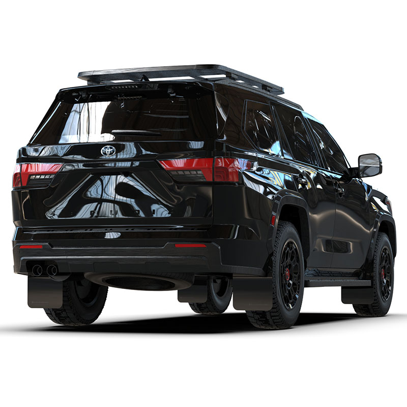 RallyArmor | Black UR Mud Flap Metallic Black Logo - Sequoia 2023-2025