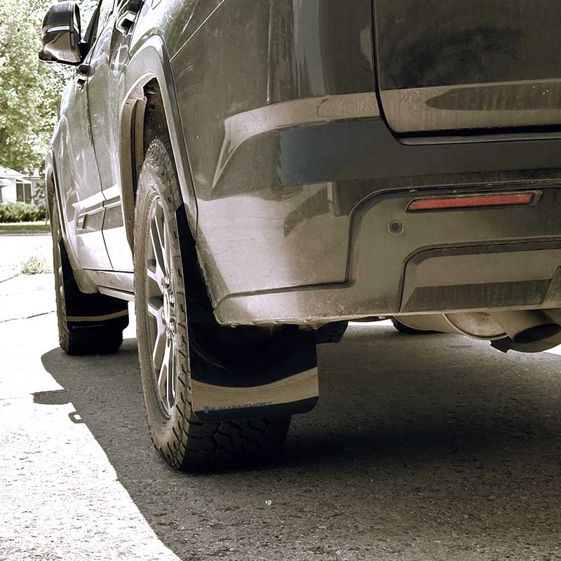 RallyArmor | Black UR Mud Flap Red Logo - Sequoia 2023-2025