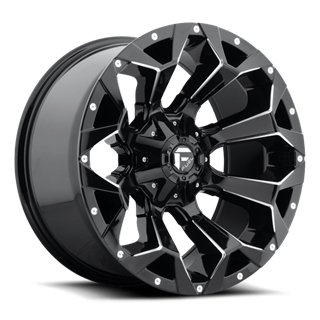 Fuel Off-Road | D576 ASSAULT 20x9.0 ET19 - GLOSS BLACK MILLED