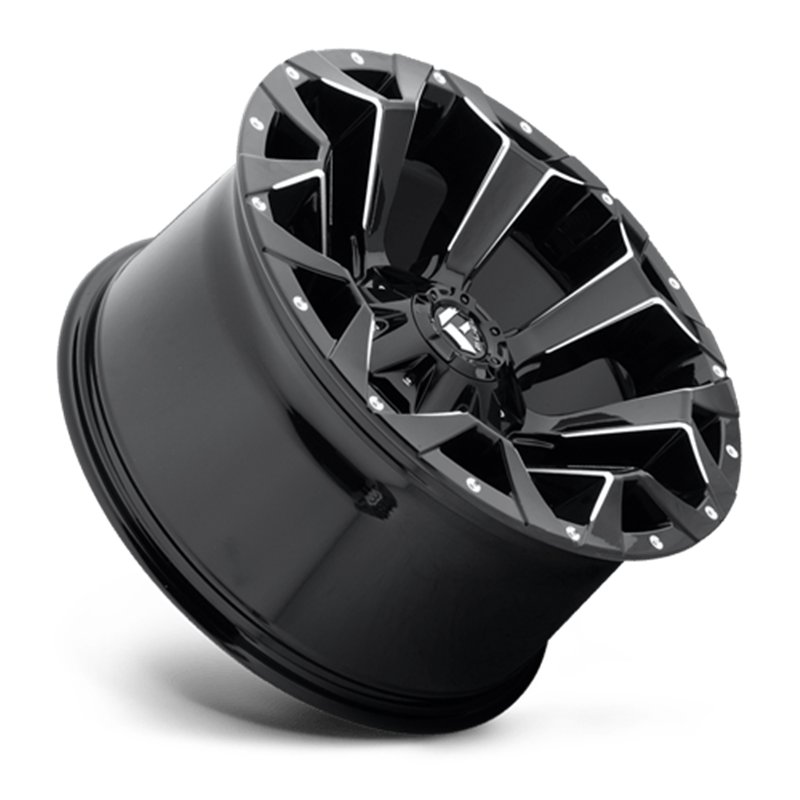 Fuel Off-Road | D576 ASSAULT 20x9.0 ET19 - GLOSS BLACK MILLED