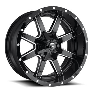 Fuel Off-Road | D610 MAVERICK 20x9.0 ET20 - GLOSS BLACK MILLED