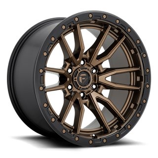 Fuel Off-Road | D681 REBEL 20x10.0 ET-18 - MATTE BRONZE BLACK BEAD RING