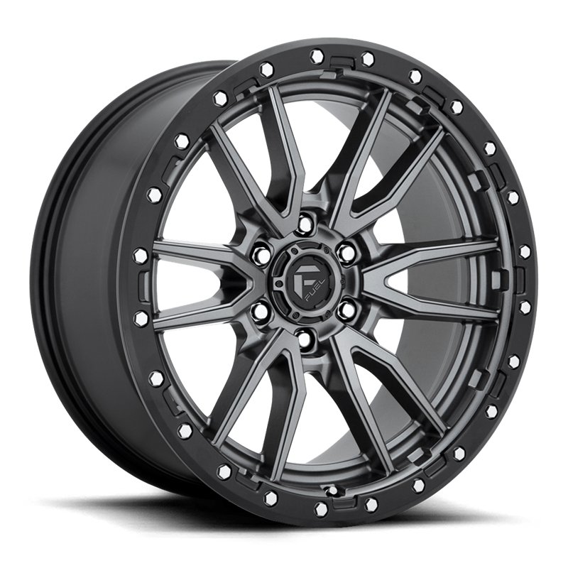 Fuel Off-Road | D680 REBEL 20x9.0 ET1 - MATTE GUN METAL BLACK BEAD RING