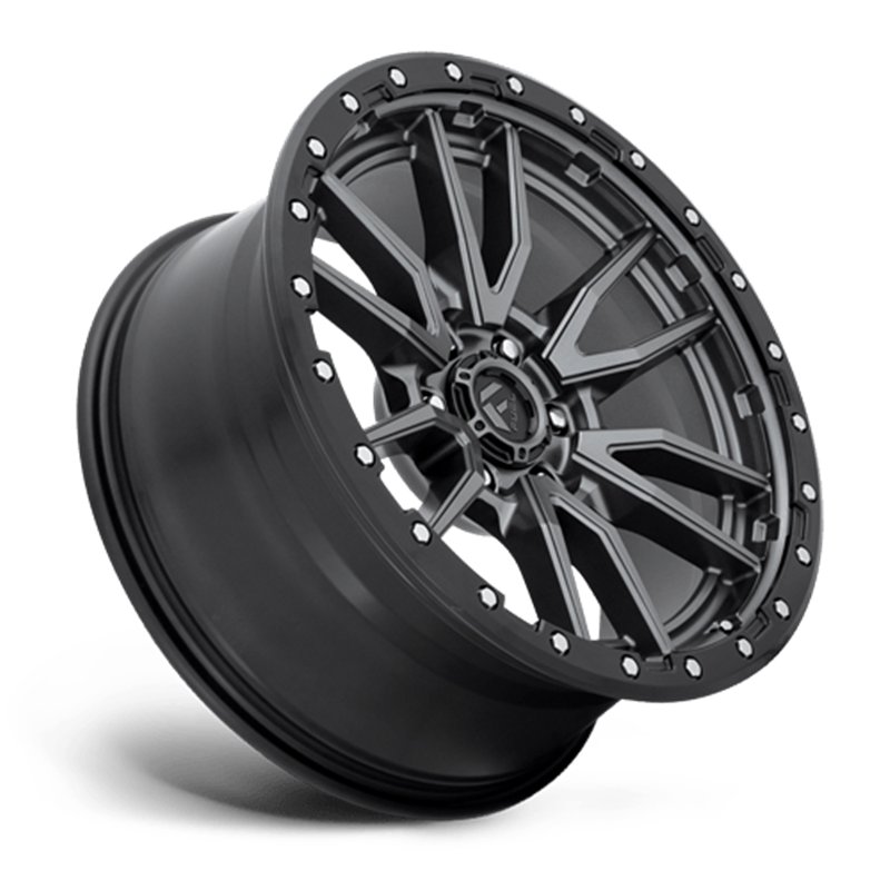 Fuel Off-Road | D680 REBEL 20x9.0 ET20 - MATTE GUN METAL BLACK BEAD RING