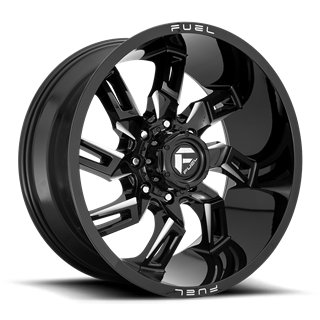 Fuel Off-Road | D747 LOCKDOWN 20x9.0 ET1 - GLOSS BLACK MILLED