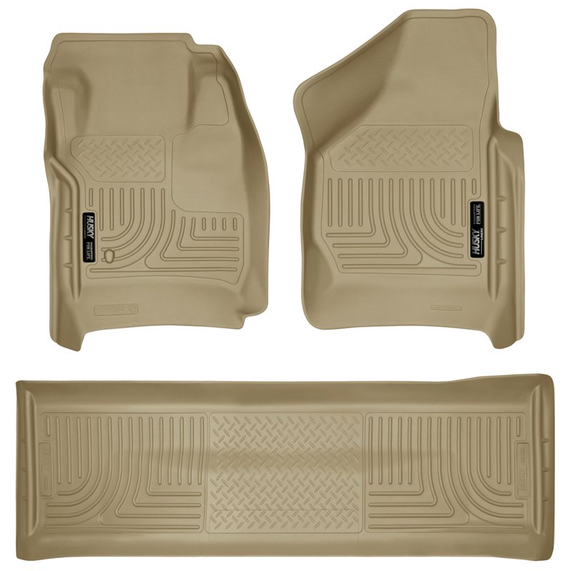 Husky Liners | Tapis protecteur Weatherbeater - Avant & Arrière (Couvre le repose-pied) - F-250 / F-350 2008-2010