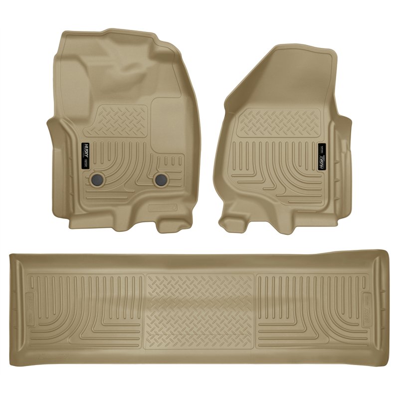 Husky Liners | Tapis protecteur Weatherbeater - Avant & Arrière (Couvre le repose-pied) - F-250 / F-350 2012-2016