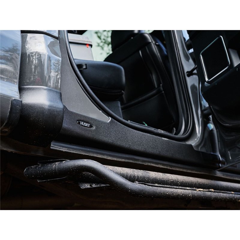 Husky Liners | Black Trail Armor Rocker Panel & Sill Plate Covers - Ram 1500 2019-2025