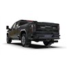 RallyArmor | Black UR Mud Flap Logo Metallic Black - Sierra 2500 / 3500 Denali HD 2020-2025