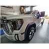 RallyArmor | Black UR Mud Flap Logo White - Sierra 2500 / 3500 Denali HD 2020-2025