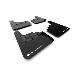 RallyArmor | Black UR Mud Flap Logo White - F-150 Gen 14 2021-2025