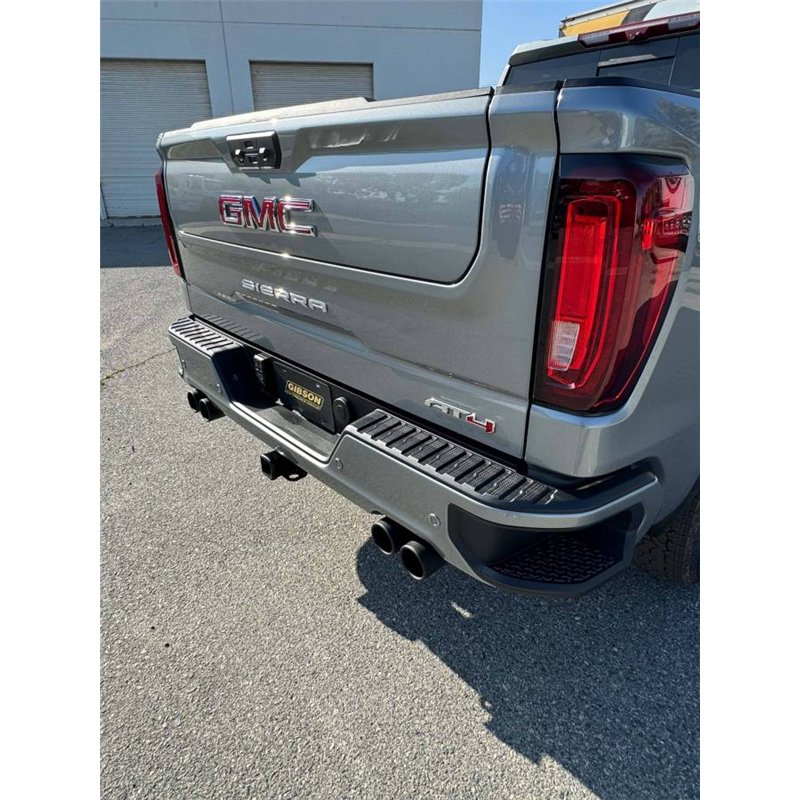 Gibson | Black Elite Cat-Back Dual Split Exhaust System Stainless - Silverado / Sierra 1500 6.2L 2024-2025