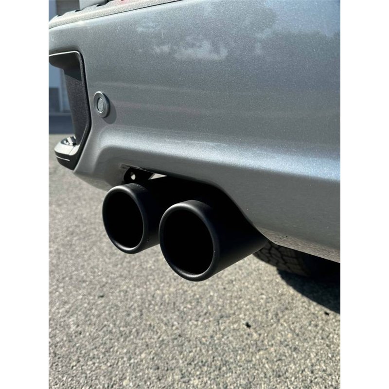 Gibson | Black Elite Cat-Back Dual Split Exhaust System Stainless - Silverado / Sierra 1500 6.2L 2024-2025