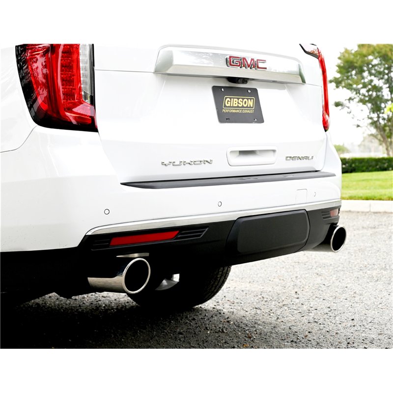 Gibson | Cat-Back Dual Split Exhaust System Stainless - Tahoe / Yukon 2021-2025