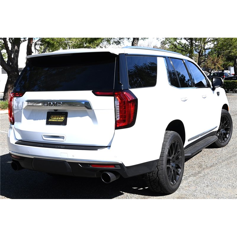 Gibson | Black Elite Cat-Back Dual Split Exhaust System Stainless - Tahoe / Yukon 2021-2025