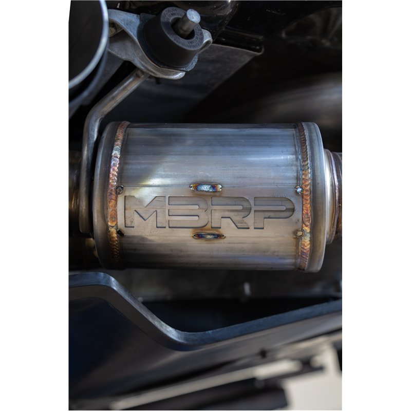 MBRP | 3in Cat-Back, Quad Split Rear Exit, Active, T304 with CF Tips. - Corvette 6.2L 2020-2025