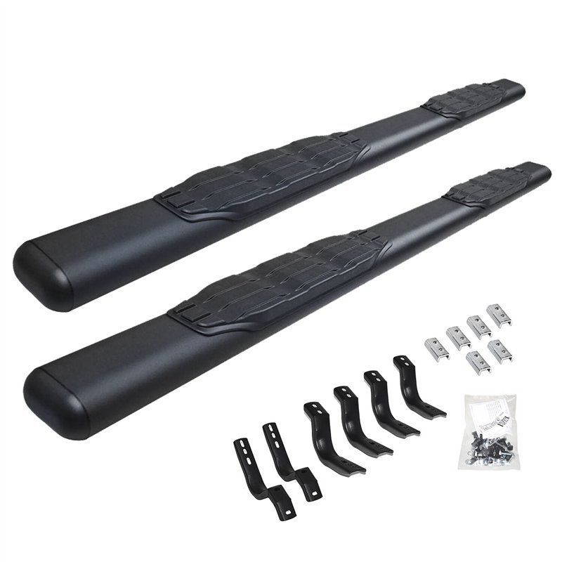 Go Rhino | 5in 1000 Series Side Steps with Mounting Brackets Kit - Wrangler (JL) 2018-2025