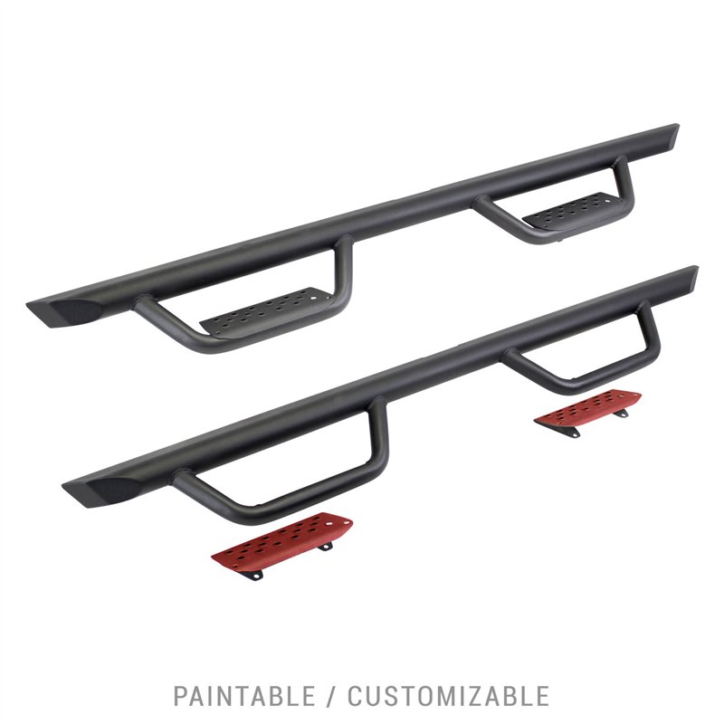 Go Rhino | Dominator Xtreme D2 Side Steps with Rocker Panel Mounting Bracket Kit - Chevrolet / GMC 2019-2025