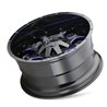 Mayhem | WARRIOR 17x9.0 ET18 - Gloss Black Milled Prism Blue
