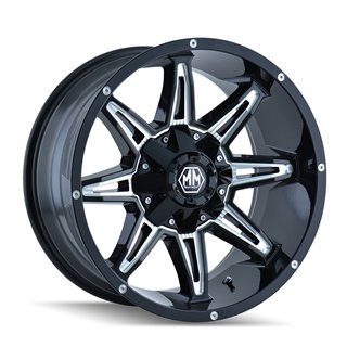 Mayhem | RAMPAGE 20x10.0 ET-25 - Gloss Black Milled