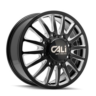 CALI Off-Road | SUMMIT DUALLY 22x8.25 ET-232 - Gloss Black Milled
