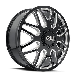 CALI Off-Road | INVADER DUALLY 22x8.25 ET-192 - Gloss Black Milled