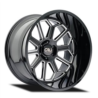 CALI Off-Road | AUBURN 24x14.0 ET-76 - Gloss Black Milled
