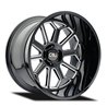 CALI Off-Road | AUBURN 24x14.0 ET-76 - Gloss Black Milled