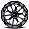 CALI Off-Road | AUBURN 24x14.0 ET-76 - Gloss Black Milled