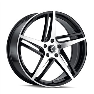 KRAZE | MILANO 20x8.5 ET38 - Gloss Black Machined