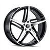 KRAZE | MILANO 20x8.5 ET38 - Gloss Black Machined
