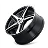 KRAZE | MILANO 20x8.5 ET38 - Gloss Black Machined