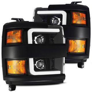 AlphaRex | Projector Headlights Jet Black - Silverado 2500 HD / 3500 HD 6.0L / 6.6L 2019