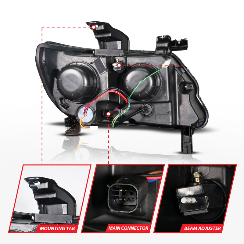 Anzo USA | LED Projector Headlight - Colorado 2.5L / 2.8L / 3.6L 2015-2022