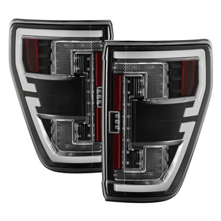 SPYDER | LED Tail Lights - Black - F-150 2021-2023