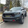 RallyArmor | Black UR Mud Flap Logo Metallic Black - Ram 1500 TRX / RHO 2021-2025