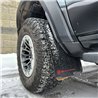 RallyArmor | Black UR Mud Flap Logo Metallic Black - Ram 1500 TRX / RHO 2021-2025