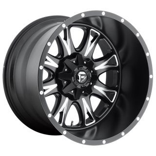 Fuel Off-Road | D513 THROTTLE 17x6.5 ET129 - MATTE BLACK MILLED