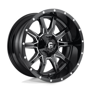 Fuel Off-Road | D627 VANDAL 20x10.0 ET-18 - GLOSS BLACK MILLED