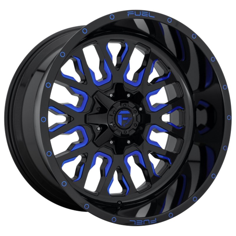 Fuel Off-Road | D645 STROKE 20x10.0 ET-19 - GLOSS BLACK BLUE TINTED CLEAR