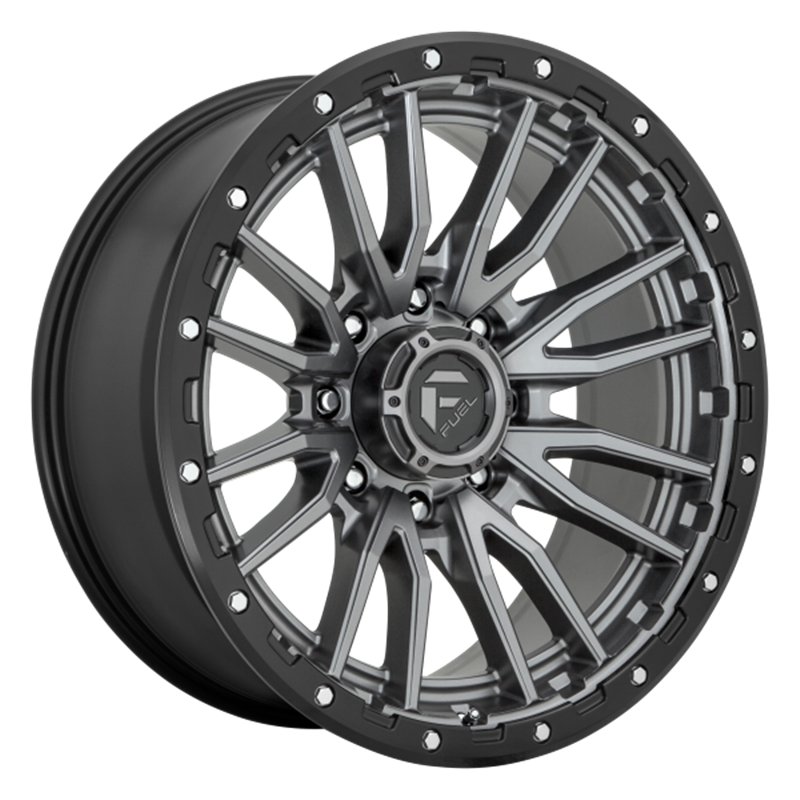 Fuel Off-Road | D680 REBEL 20x9.0 ET1 - MATTE GUN METAL BLACK BEAD RING