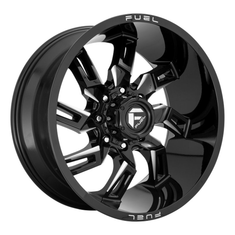 Fuel Off-Road | D747 LOCKDOWN 22x10.0 ET-18 - GLOSS BLACK MILLED