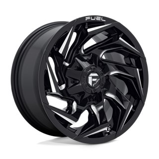 Fuel Off-Road | D753 REACTION 20x9.0 ET8 - GLOSS BLACK MILLED