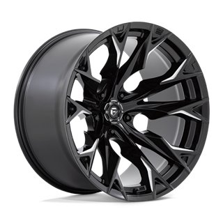 Fuel Off-Road | D803 FLAME 22x12.0 ET-44 - GLOSS BLACK MILLED
